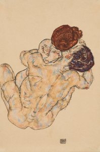 Hombre y mujer, abrazo